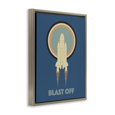 «Blast Off Vintage Rocket Brown» par Ashley Singleton