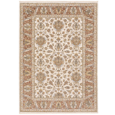 Tapis orange / beige Atherine