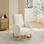 Chaise berçante avec repose-pieds rétractable-493507885