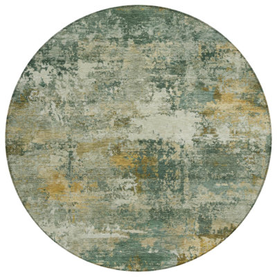 Machine Washable Indoor/Outdoor Wagenen ACN2368 Abstract Rug