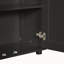 Armoire de rangement avec deux portes pour salle de bain, bureau, tablette réglable, panneau de fibres à densité moyenne, noir