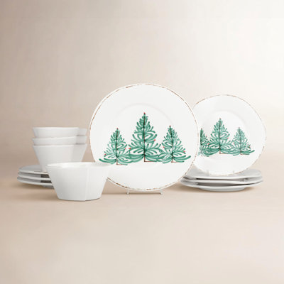 Melamine Lastra Holiday Handmade Melamine Dinnerware Set