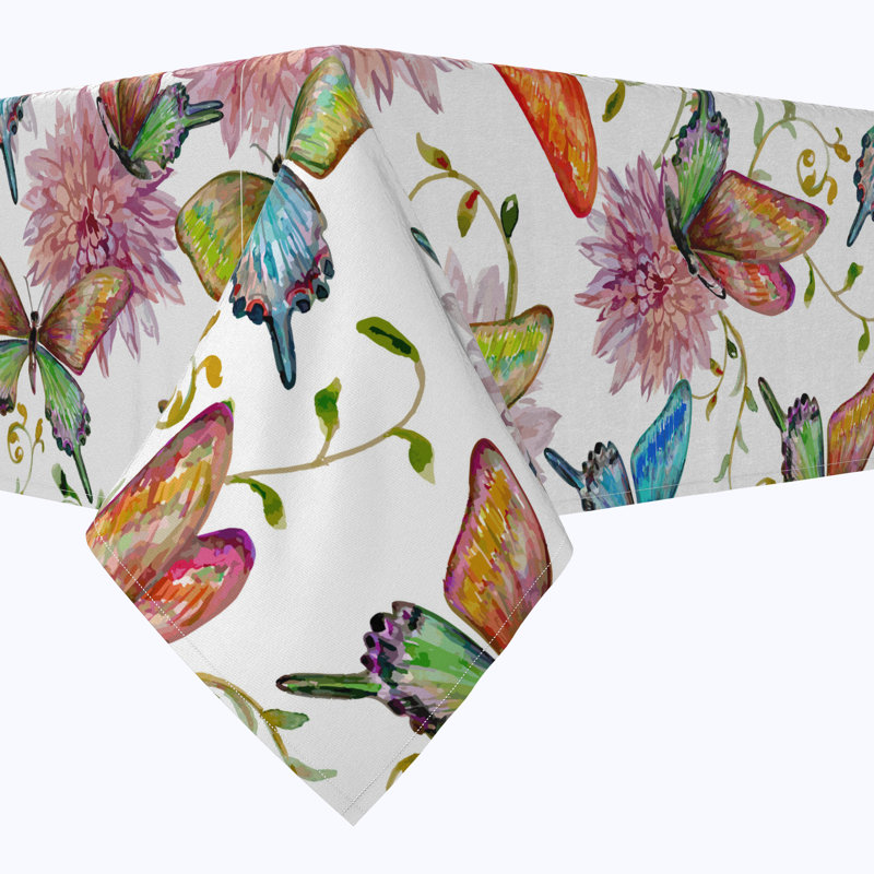 Floral 236 Cotton Tablecloths, 120" x 60"