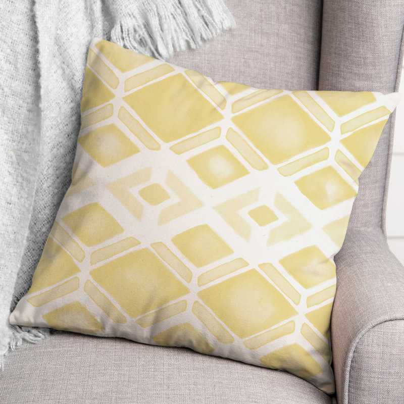  Coussin décoratif intérieur / extérieur, Jaune