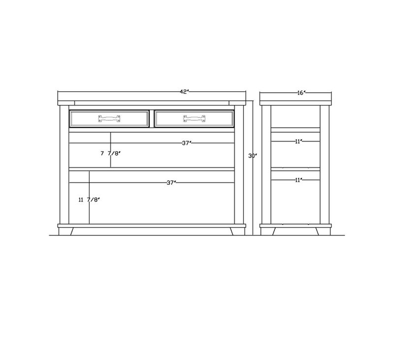 Aamaira 42'' Console Table