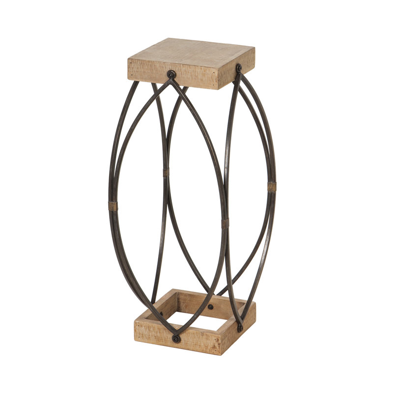 Ensemble de support pour plante en bois 2 pièces