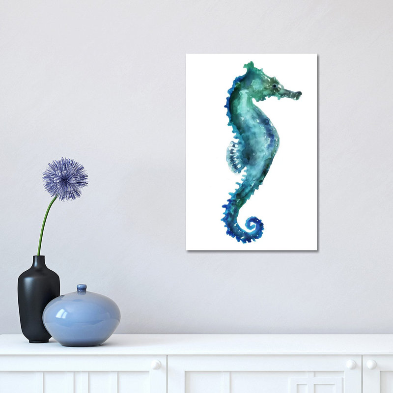 Sea Horse by Edward Selkirk - Print on Canvas, 30.48 cm H x 45.72 cm W, Wrapped Canvas