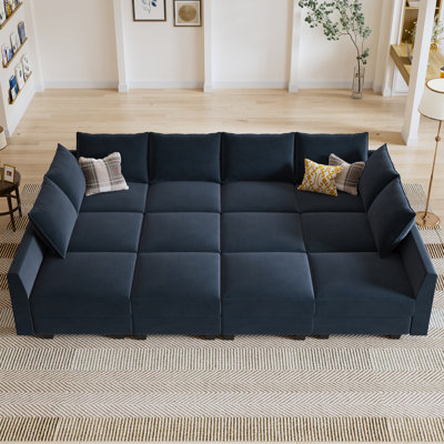 Canapé modulaire en velours Kandle