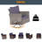  5 - Person Outdoor Conversation Set with Cushions and Rocking Swivel Chairs-1013078470