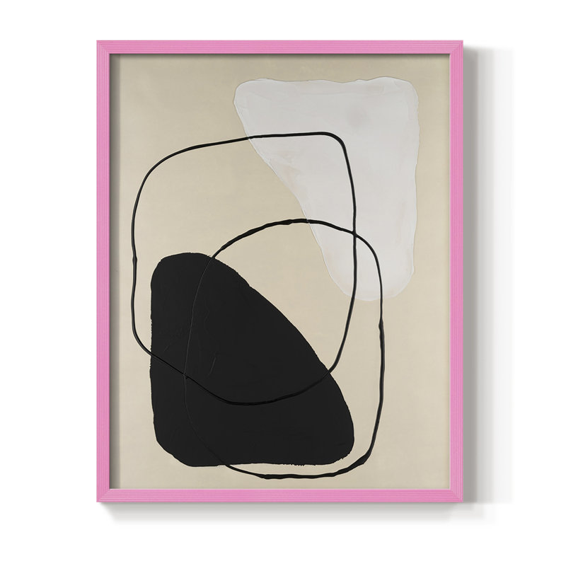 «Avant Mod II», reproduction encadrée - bois massif, H 10 po x l 8 po, Rose