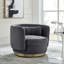 Fauteuil pivotant en velours Relish Performance Velvet Performance-1187852077