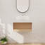 Ensemble de meuble-lavabo mural simple 24 po avec lavabo en céramique et 1 tablette ouverte-1357960049-1357960055