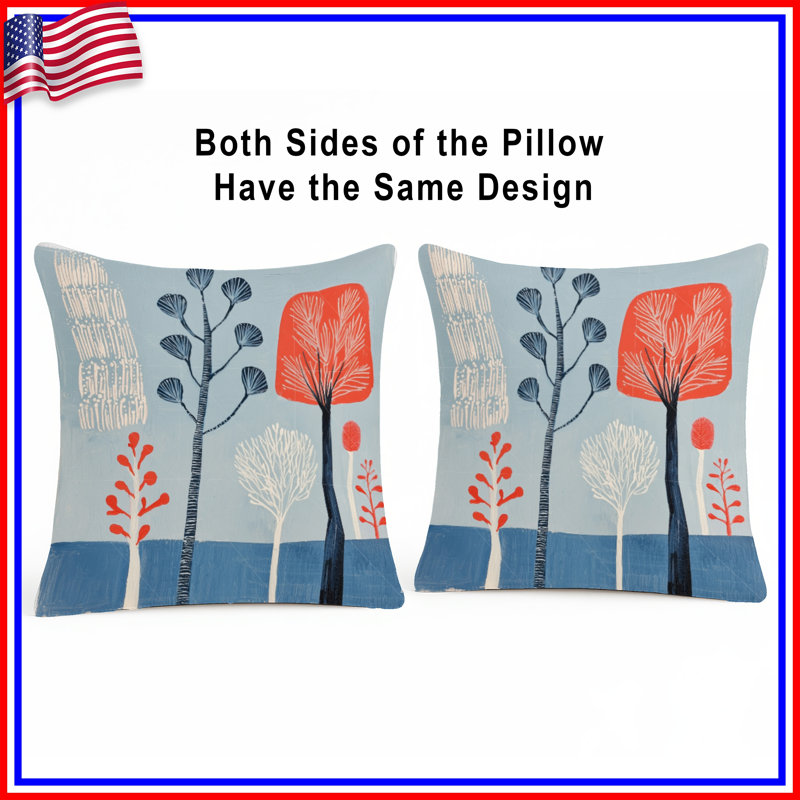 Coussin Trees, 14 X 14 pouces