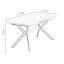 Eatonton 4 Person Dining set - a Rectangular Extendable Dining Table with Metal Legs and a Set of 4 Faux Leather Dining Chairs for Dining Room - Modern Dining Table Set-348613144-348613147-348613151
