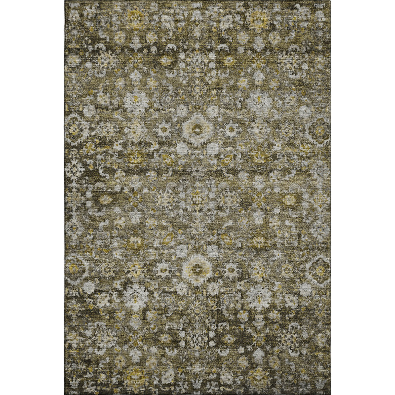 Premium Machine Washable Cerrito Mocha Rug, Rectangle 9' x 12'