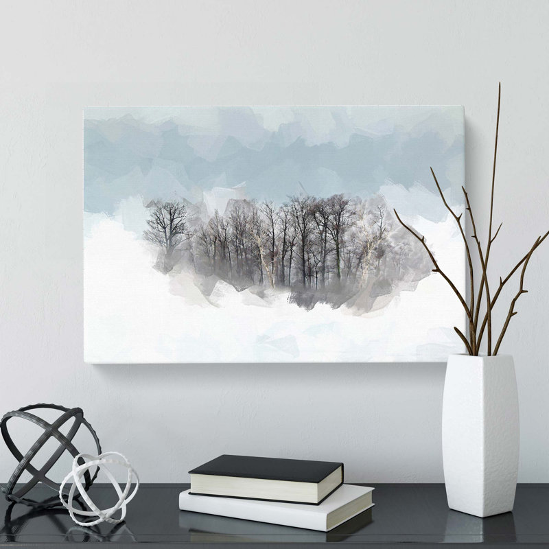 An Island Of Trees In Abstract - Wrapped Canvas Print, 35cm H x 50cm W x 3cm D