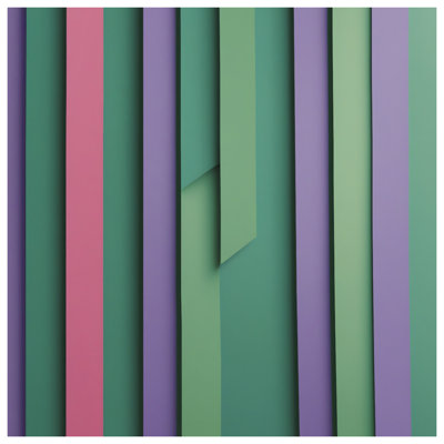 Tapisserie murale verticale à rayures verticales - mauve
