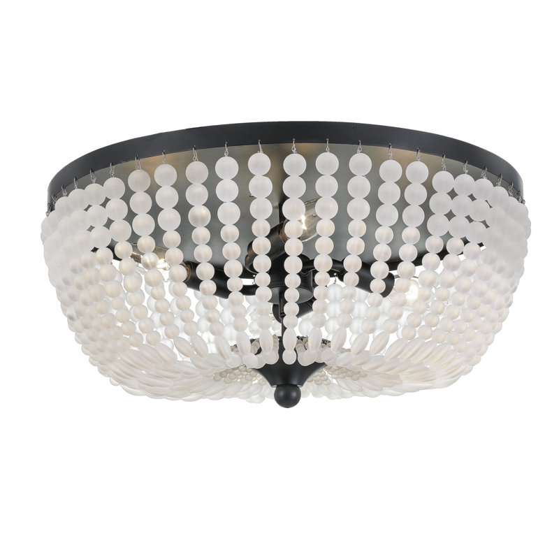 Josephine 4 - Light 18" Flush Mount, Matte Black