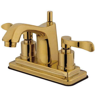 Robinet de salle de bain central à avec ensemble de drain bain