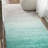Thomason Handmade Ombre Turquoise Shag Area Rug-408940581