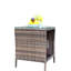 Table basse d'extérieur pour patio, petite table basse avec tablette-1069263092