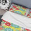 Fleurs jaunes et rouges - Ensemble de housse de couette Cabin & Lodge-1393440944