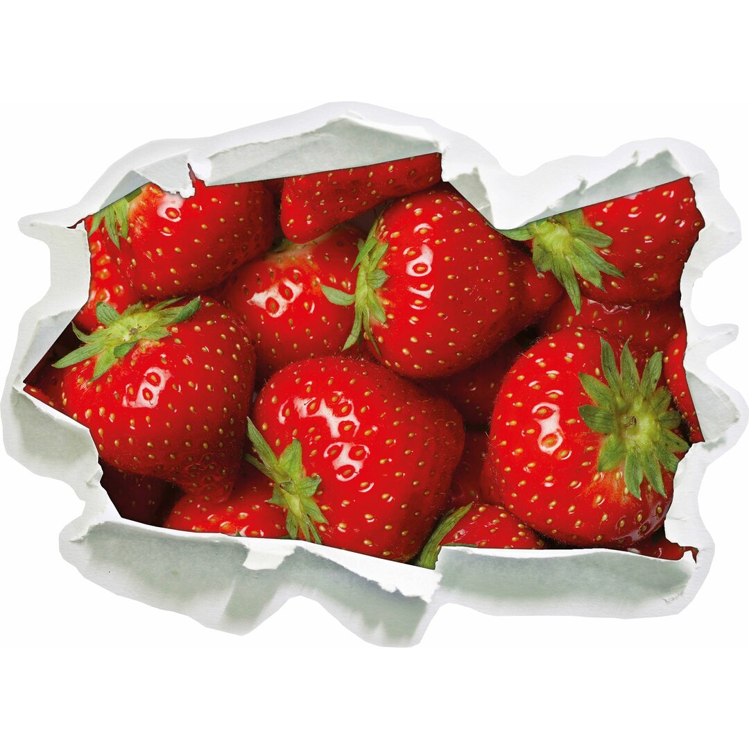 Wandtattoo Strawberry Erdbeere Fruits Obst Früchte