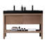 Meuble-lavabo double en contreplaqué de chêne naturel Ariane-35980474