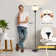 182cm Matte Torchiere Floor Lamp