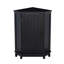 Armoire de salle de bain, armoire de rangement de coin triangulaire avec tablette réglable, armoire de style moderne pour salle de bain
