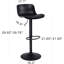 Harjyot Modern Swivel Adjustable Height Bar Stool with Backrest Footrest for Kitchen Island Bar Counter-2142645563-2139292897