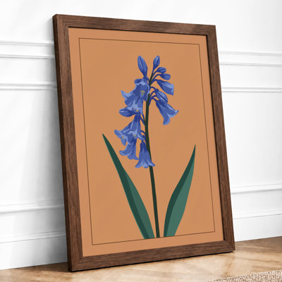 Blue Iris Botanical - Framed Print