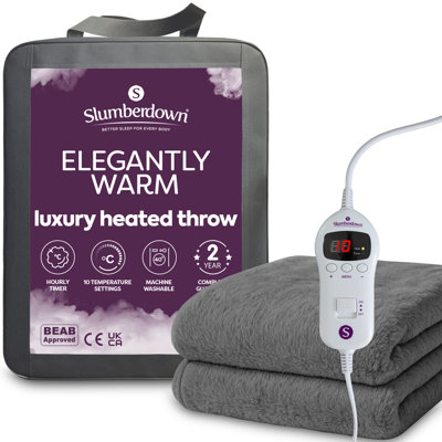 Slumberdown Elegantly Warm Heated Throw