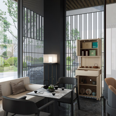 BAMBOO TEA CABINET, Storage Cabinet