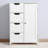 Bathroom Storage Cabinet, Floor Cabinet with Adjustable Shelf and Drawers
