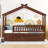 Wooden House Bed With  Trundle-781824788