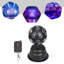 Fête de fête avec lumières disco en forme de boule disco 3 lumières à DEL activées par le son et stroboscope rotatif à lumière RVB 110 V 30 W