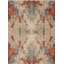 Shangri-La Hand Knotted Wool Area Rug in Tan/Orange/Gray-855226144