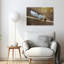 Abeille rayée au repos - Affiche contemporaine d'abeille-1131325454