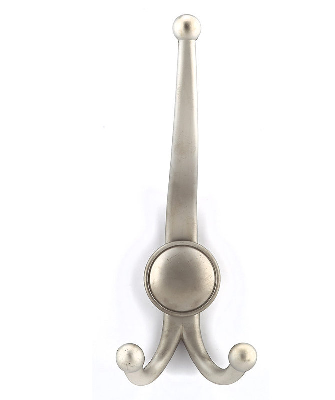 Classic Metal Wall Hook, Matte Nickel
