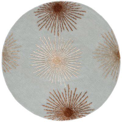 Amberjack Abstract Handmade Tufted Blue Area Rug