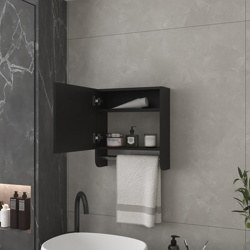 Medicine Cabinet Sherlyn, Bathroom, Matte Black