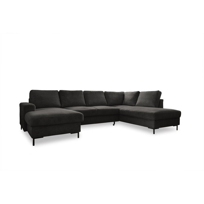 Lofty Lilly 8 seater Corner Sofa Bed, Right Hand Facing, Grey