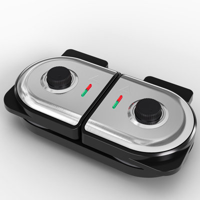 Double Waffle Maker With Adjustable Temp, Heart Waffle & Classic Waffle Iron
