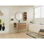 Meuble-lavabo mural 36 po avec lavabo et support de rangement, armoire à 2 tiroirs à fermeture en douceur (KD-Packing)
