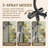 8-Inch Raincan Shower Heads with 9-Setting Handheld Spray and Adjustable Curved Extension Arm Combo Matte Black-122003094