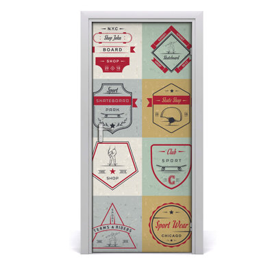 Sign Skateboard Door Decal