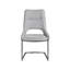 Chaise rembourrée avec pieds en métal