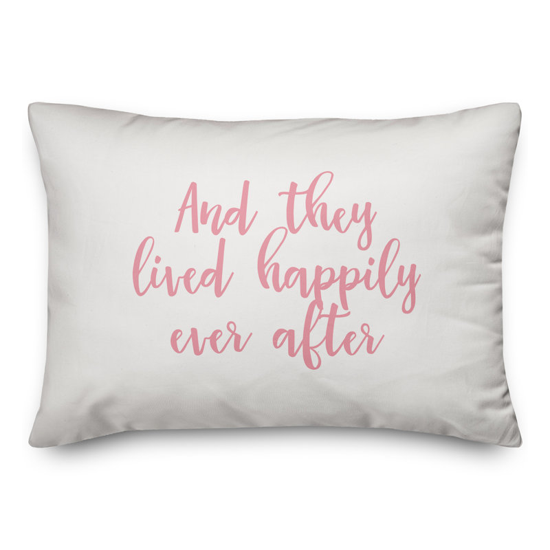 Throw Pillow, Pink/White