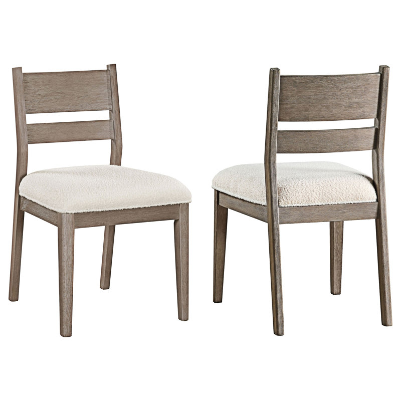 Chaise d'appoint en bois (ensemble de 2)
